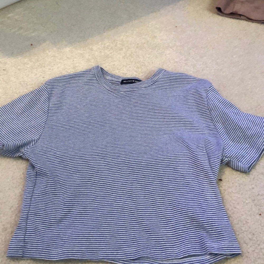 Brandy Melville striped crop top